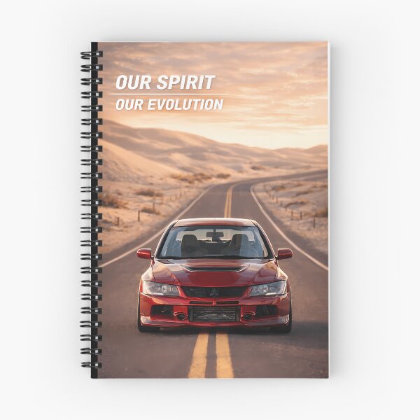 Item preview, Red Mitsubishi Evo 9 Poster Our Spirit Our Evolution designed and sold by DavidAuber.