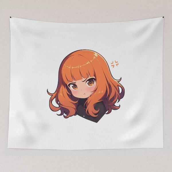 Item preview, Saori Takebe Girls Und Panzer Anime Chibi Kawaii Angry Waifu Girl designed and sold by 108Recordings.