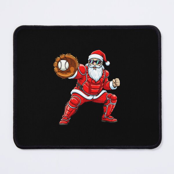 Item preview, Santa Playing Baseball Funny Christmas Sports Illustration designed and sold by miaa-artistshop.