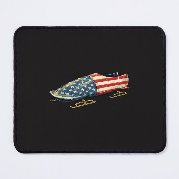 Item preview, Patriotic Bobsled USA Flag Vintage Winter Sports Design designed and sold by kiralynstration.