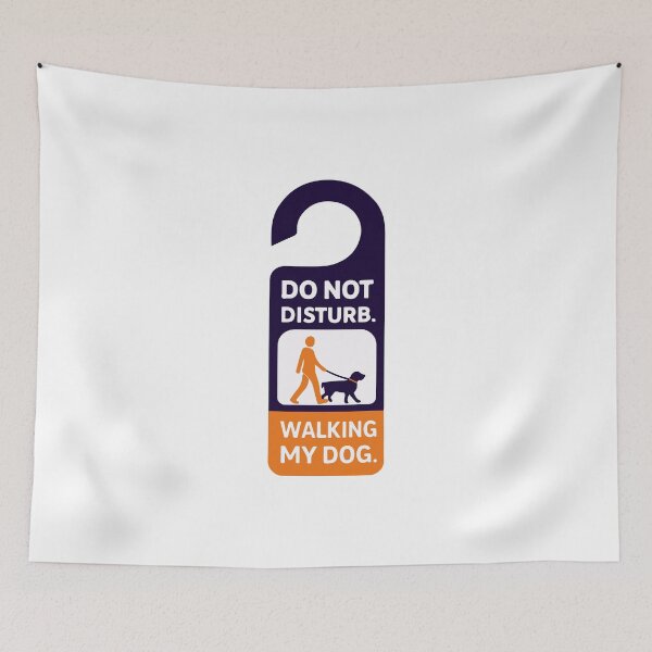 Item preview, Dog Owner - Do Not Disturb, Walking My Dog – Clean Minimal Dog Owner Design designed and sold by EvolvCustoms.