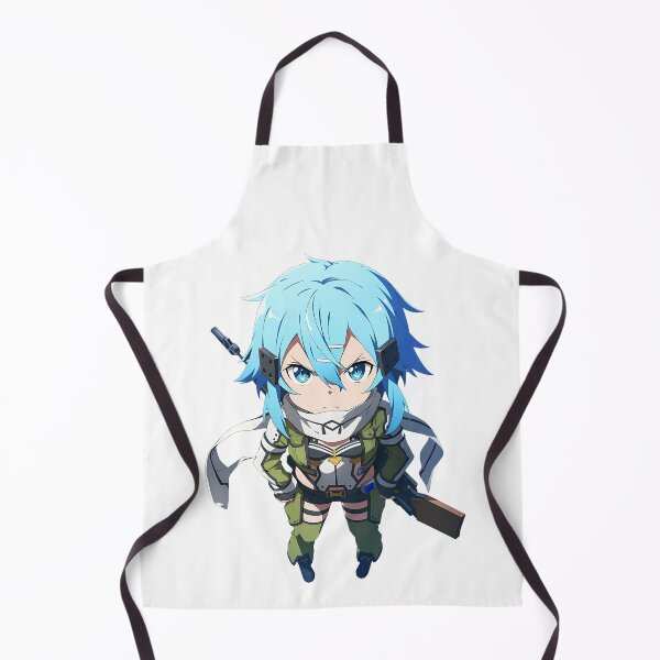 Item preview, Sinon Sword Art Online Anime Girl Chibi Kawaii Angry Blue Hair Sniper designed and sold by 108Recordings.