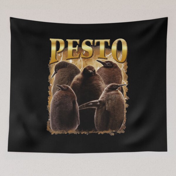 Item preview, Pesto Penguin Lightning Gold Typography  designed and sold by tadmercado.