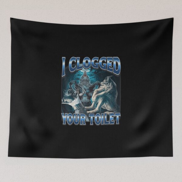 Item preview, I Clogged Your Toilet Funny Alpha Wolf Meme Stupid Brainrot designed and sold by hargisnamocho.