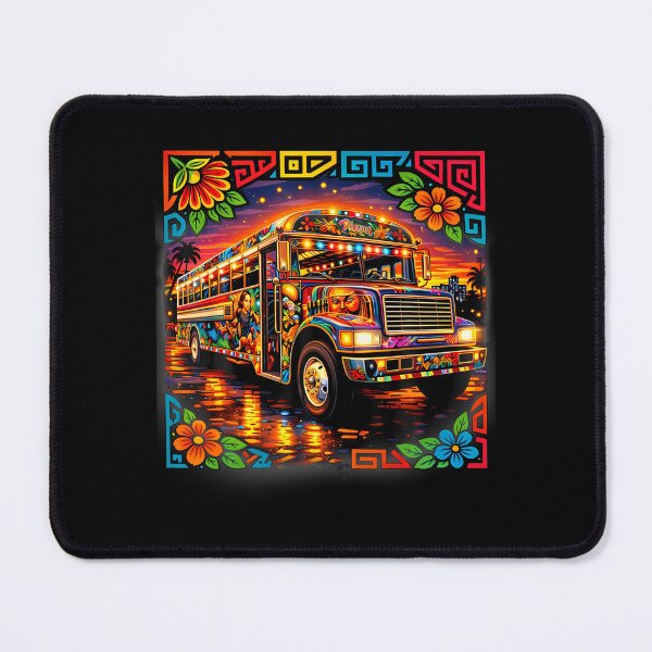 Item preview, Diablo Rojo Bus Inspired By Mola Art Panama Cultural Design T-Shirt designed and sold by SAPAIDART.