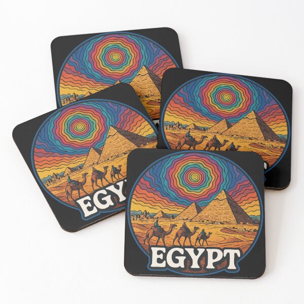 Item preview, Egypt Piramids Trippy Art Travel designed and sold by TomFrontierArt.