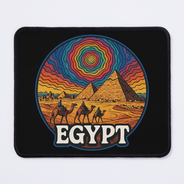 Item preview, Egypt Piramids Trippy Art Travel designed and sold by TomFrontierArt.