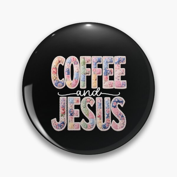 Item preview, Coffee and Jesus Coquette Floral Patchwork designed and sold by Orsosaron.