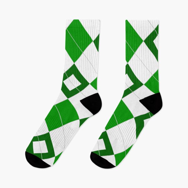 Item preview, Royal Green And White Argyle Pattern  designed and sold by HomeFeeling.