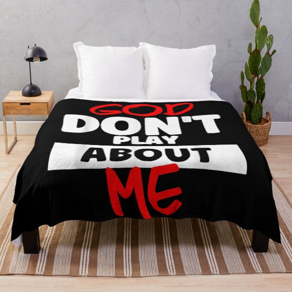 Item preview, God Don't Play About Me Christian Religious Faith Spiritual Quote Statement designed and sold by ObukiLantara.