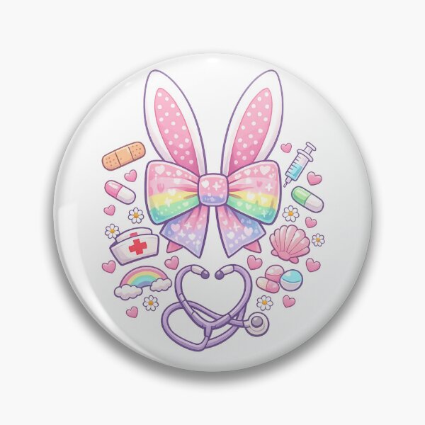 Item preview, Cute Nurse Easter Coquette Stethoscope Bow designed and sold by Pawsome Quotes.