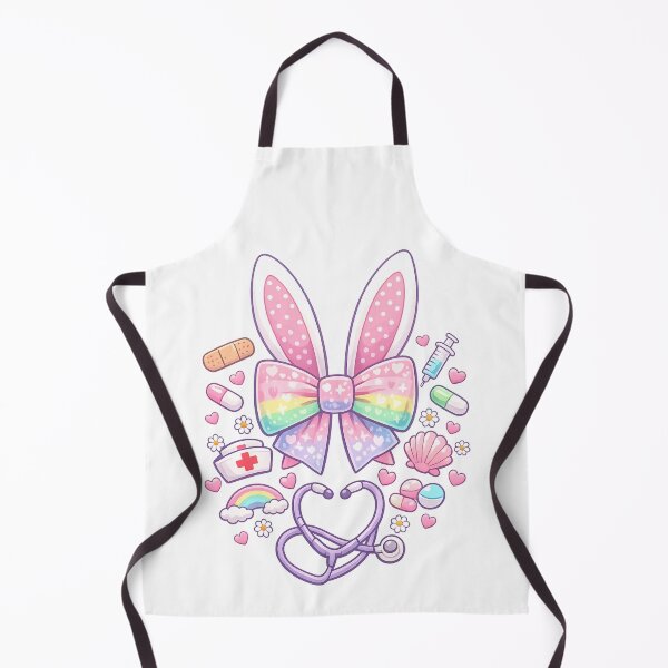 Item preview, Cute Nurse Easter Coquette Stethoscope Bow designed and sold by Pawsome Quotes.