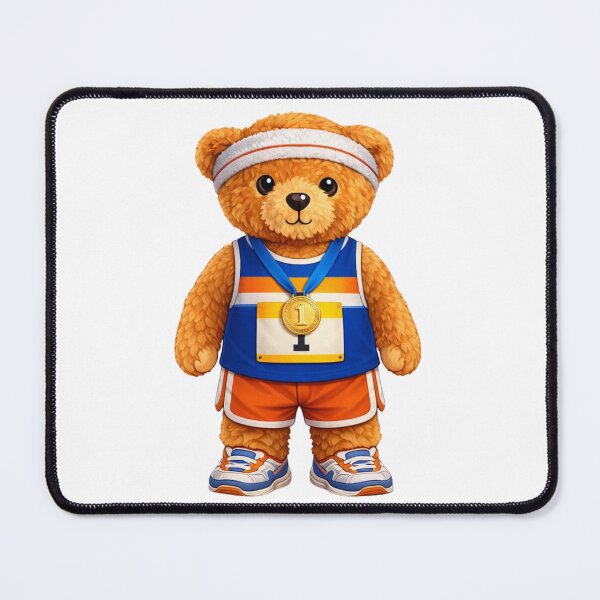 Item preview, Cute Champion Marathon Runner Teddy Bear with Gold Medal ? designed and sold by CuteBear87.