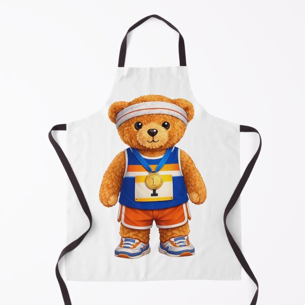 Item preview, Cute Champion Marathon Runner Teddy Bear with Gold Medal ? designed and sold by CuteBear87.