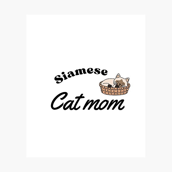 Item preview, Siamese cat mom  designed and sold by Fateh-Kro ⭐⭐⭐⭐⭐.