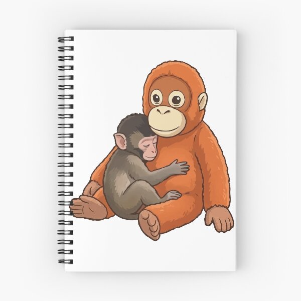 Item preview, Viral Monkey Hugging Orangutan Plushie Cute Meme designed and sold by PixelWaveBD.