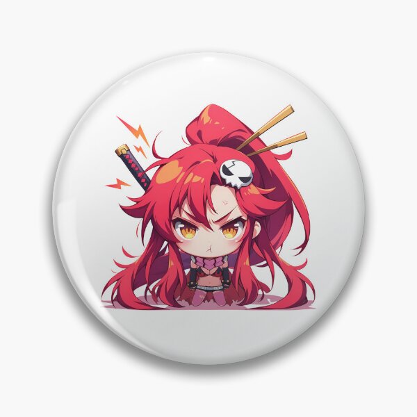 Item preview, Yoko Littner Gurren Lagann Anime Girl Chibi Kawaii Angry Red Hair Warrior designed and sold by 108Recordings.