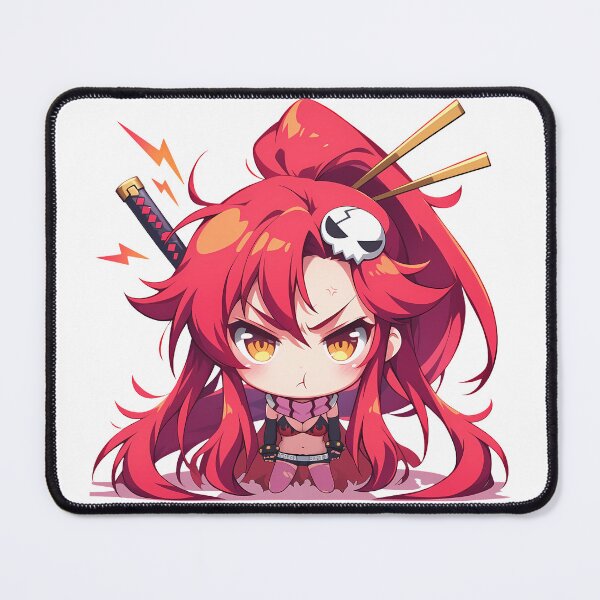 Item preview, Yoko Littner Gurren Lagann Anime Girl Chibi Kawaii Angry Red Hair Warrior designed and sold by 108Recordings.