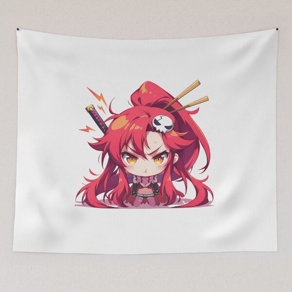 Item preview, Yoko Littner Gurren Lagann Anime Girl Chibi Kawaii Angry Red Hair Warrior designed and sold by 108Recordings.