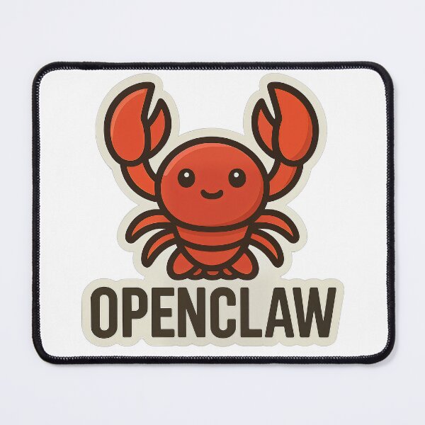 Item preview, OpenClaw inspired cute Clawdbot Open Source Artificial Intelligence Art Design designed and sold by tonylau81.