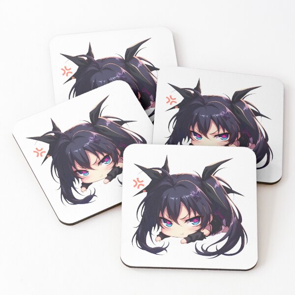 Item preview, Akeno Himejima High School Dxd Anime Girl Chibi Kawaii Angry Black Hair designed and sold by 108Recordings.