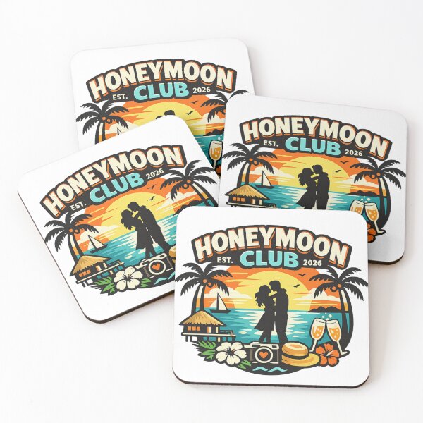 Item preview, Honeymoon Club 2026 Tropical Sunset Romance Design designed and sold by Memorph.