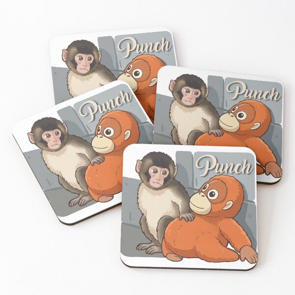 Item preview, Viral Punch Monkey Meme - Team Punch Funny Illustration designed and sold by PixelWaveBD.