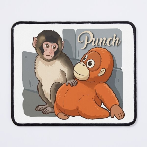 Item preview, Viral Punch Monkey Meme - Team Punch Funny Illustration designed and sold by PixelWaveBD.