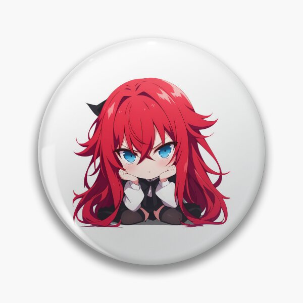 Item preview, Rias Gremory High School Dxd Anime Girl Chibi Kawaii Angry Red Hair Beauty designed and sold by 108Recordings.