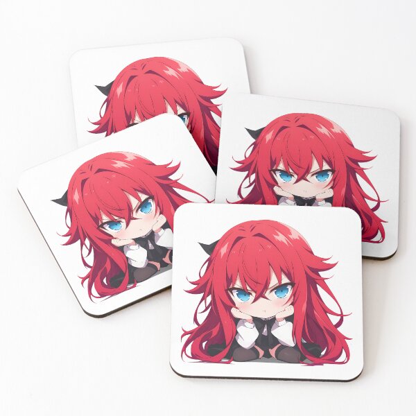 Item preview, Rias Gremory High School Dxd Anime Girl Chibi Kawaii Angry Red Hair Beauty designed and sold by 108Recordings.