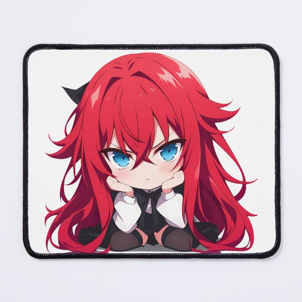 Item preview, Rias Gremory High School Dxd Anime Girl Chibi Kawaii Angry Red Hair Beauty designed and sold by 108Recordings.