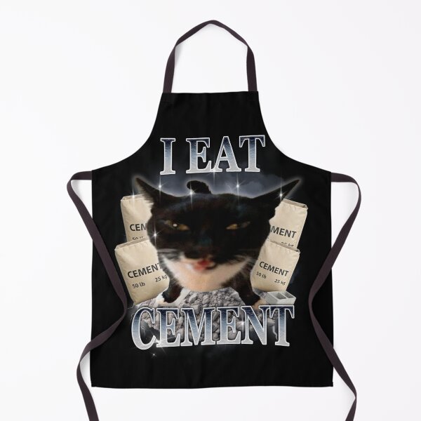 Item preview, I Eat Cement Funny Cat Shirt Design designed and sold by cherrywstore.
