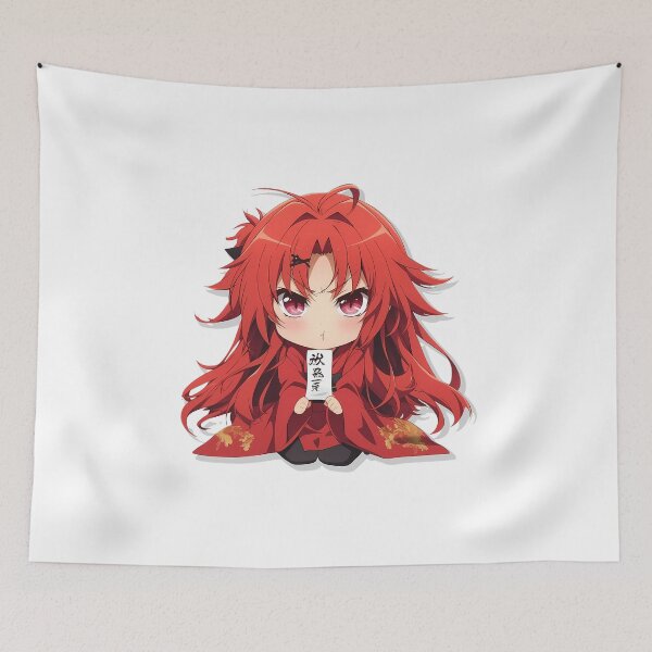 Item preview, Irina Shidou High School Dxd Anime Girl Chibi Kawaii Angry Red Kimono Angel designed and sold by 108Recordings.
