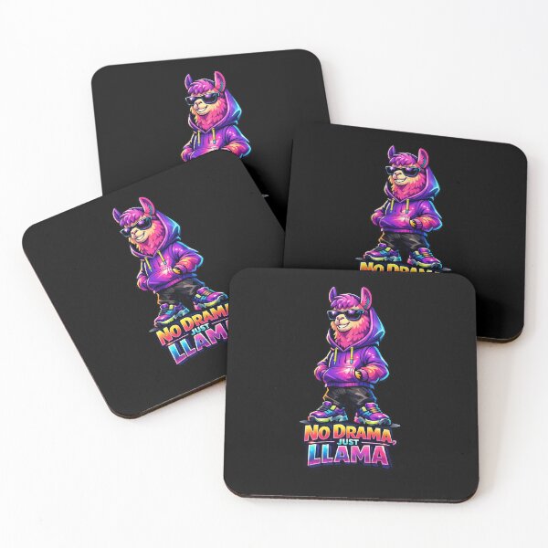 Item preview, No Drama Just Llama Cartoon – Vibrant Hip Hop Llama Illustration designed and sold by anamul43.