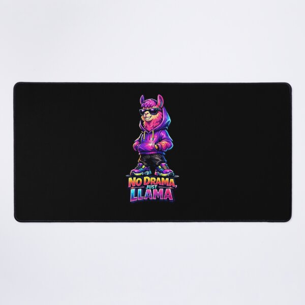 Item preview, No Drama Just Llama Cartoon – Vibrant Hip Hop Llama Illustration designed and sold by anamul43.