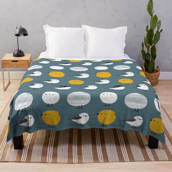 Item preview, Minimalist White Birds and Yellow Moons designed and sold by Piotrek0001.