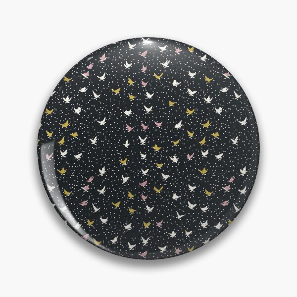Item preview, Tiny White Birds Flying in Dark Starry Sky designed and sold by Piotrek0001.