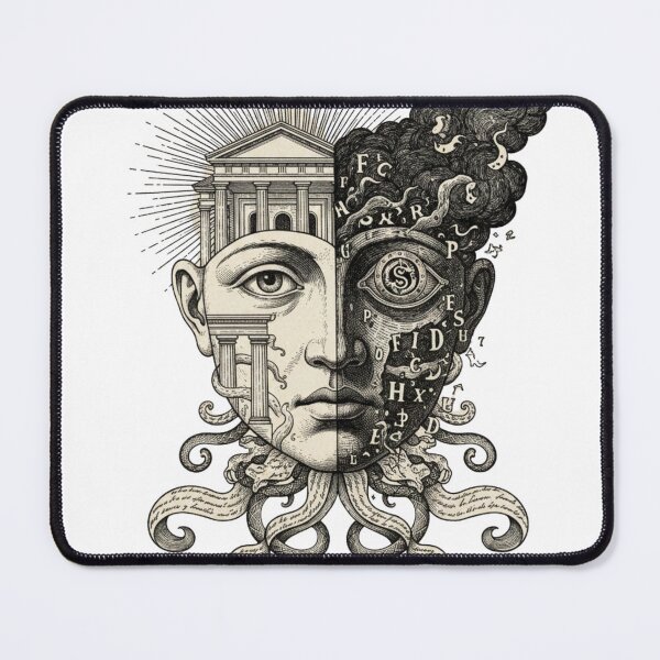 Item preview, The Unreliable Narrator - Vintage Woodcut Literary Art designed and sold by The Arcane Archives.