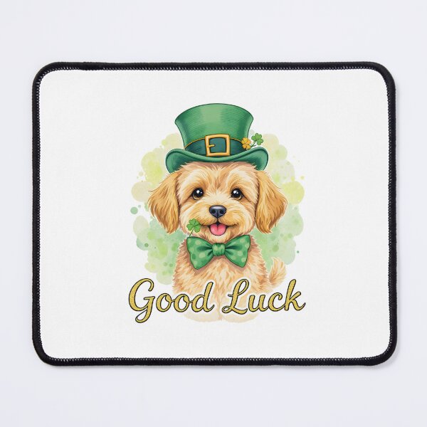 Item preview, St. Patrick’s Day Schnoodle Puppy designed and sold by Kedspicedesign.