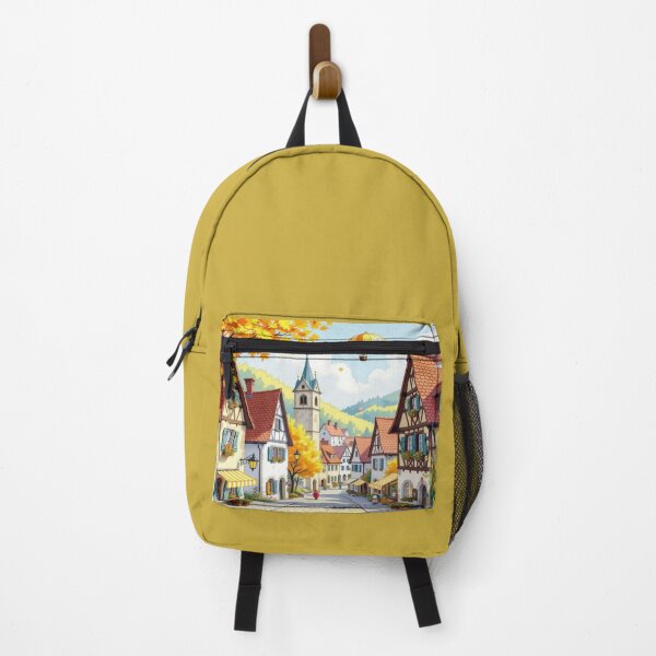 Item preview, Dreamlike Tiny Village Landscape with Autumn Magic and Surreal Miniature Vibes designed and sold by FotoworldEdel.