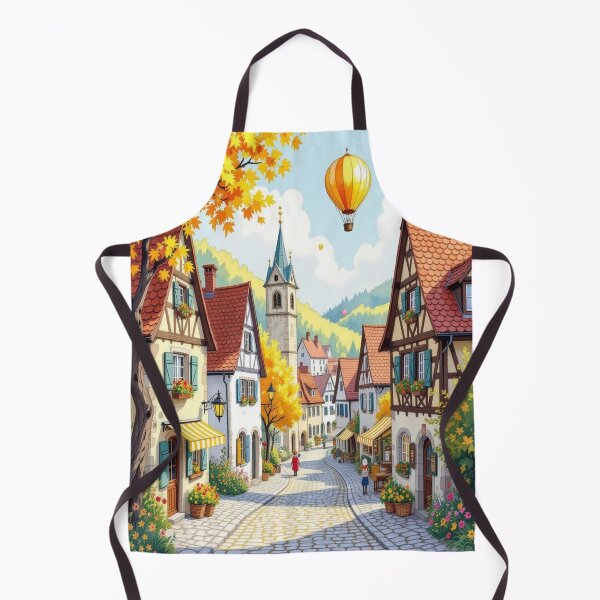 Item preview, Dreamlike Tiny Village Landscape with Autumn Magic and Surreal Miniature Vibes designed and sold by FotoworldEdel.