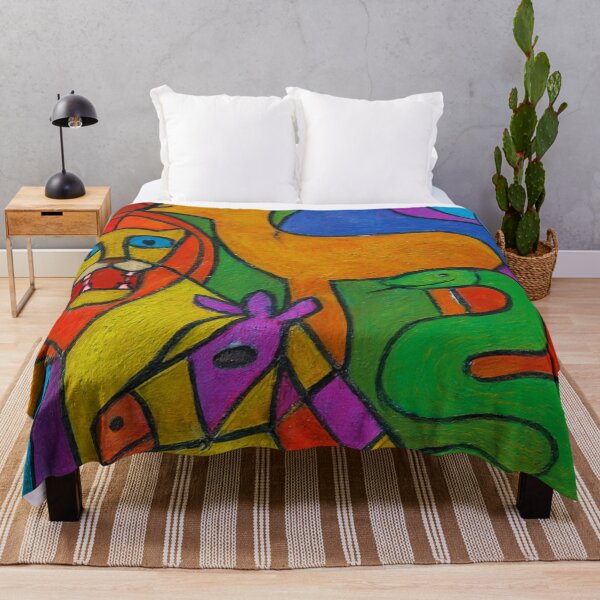 Item preview, Carnival Zoo – Abstract Animal Parade in Bold Color designed and sold by LuxuryApparels.