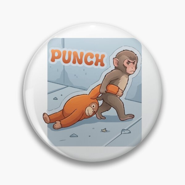 Item preview, Viral Punch Monkey Pulling Orangutan Plushie Funny Meme Art designed and sold by PixelWaveBD.