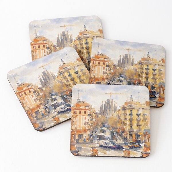 Item preview, Barcelona Street & Sagrada Familia designed and sold by caracatita75.