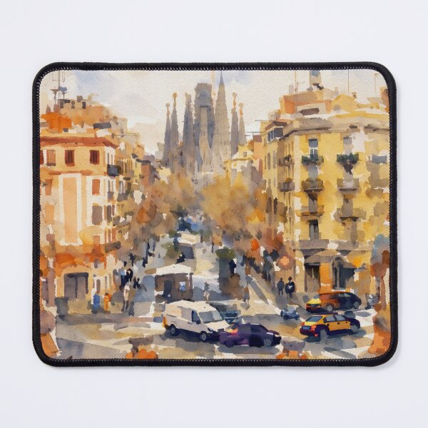 Item preview, Barcelona Street & Sagrada Familia designed and sold by caracatita75.