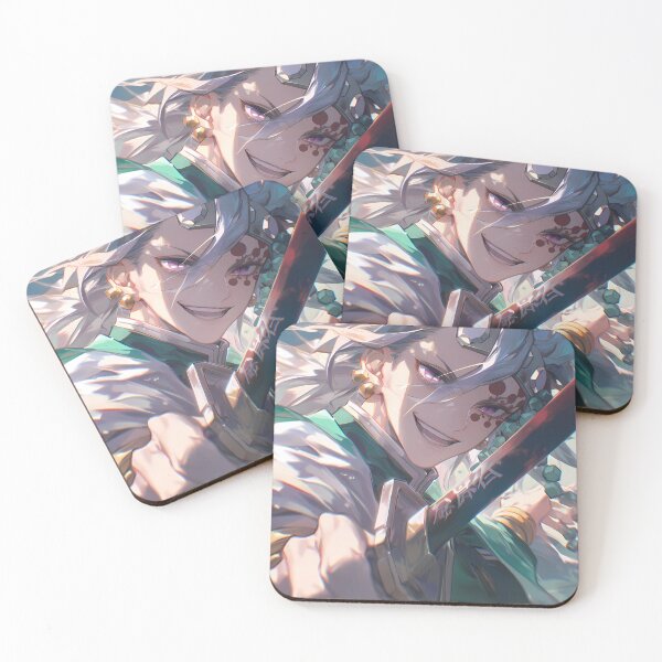 Item preview, Tengen Uzui Demon Slayer Flashy Jeweled Action Portrait designed and sold by 108Recordings.