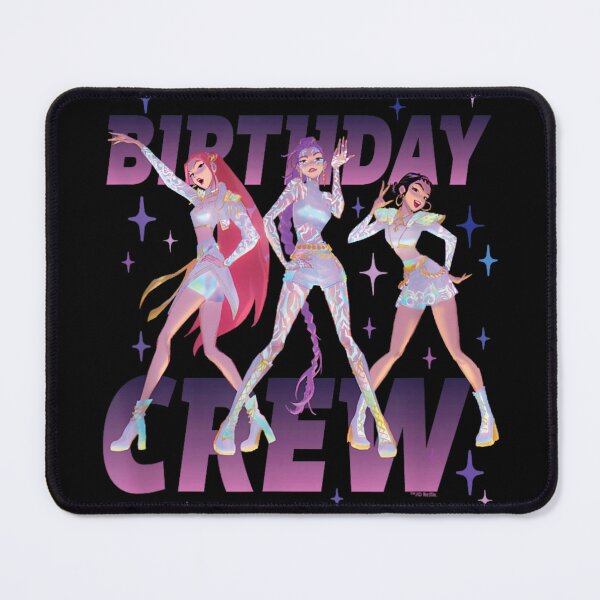 Item preview, Birthday Crew Girl Squad Party Celebration Sparkly Stars Fashion Illustration Graphic designed and sold by ObukiLantara.