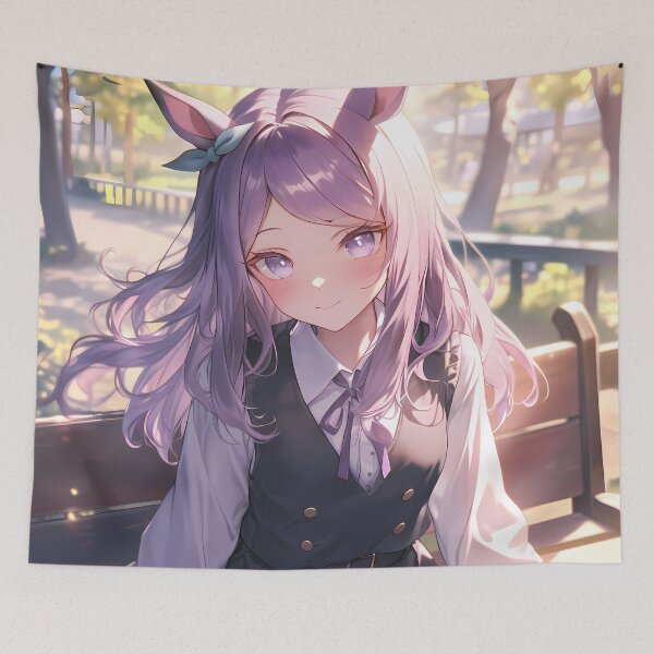 Item preview, Mejiro Mcqueen Uma Musume Pretty Derby Soft Park Bench Daydream designed and sold by 108Recordings.