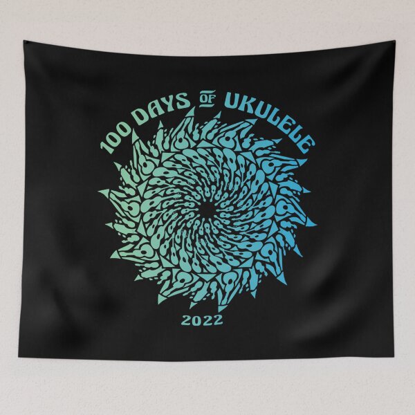 Item preview, 2022 Mandala 2 Light Gradient - 100 Days Of Ukulele designed and sold by LucasLopez.