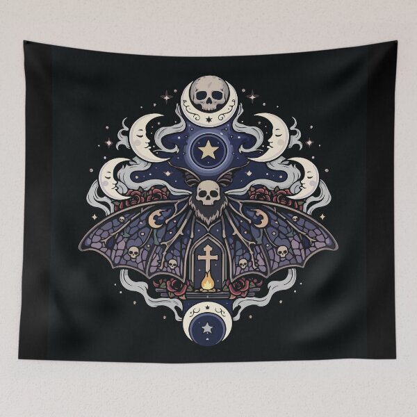 Item preview, Celestial Death Head Moth Dark Occult Art designed and sold by BrownHorse90s.